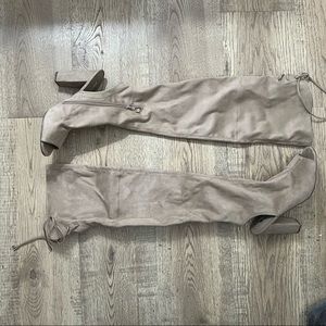 Guess brand over the knee boots